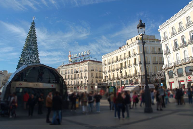 スペイン・マドリードのプエルタ・デル・ソル