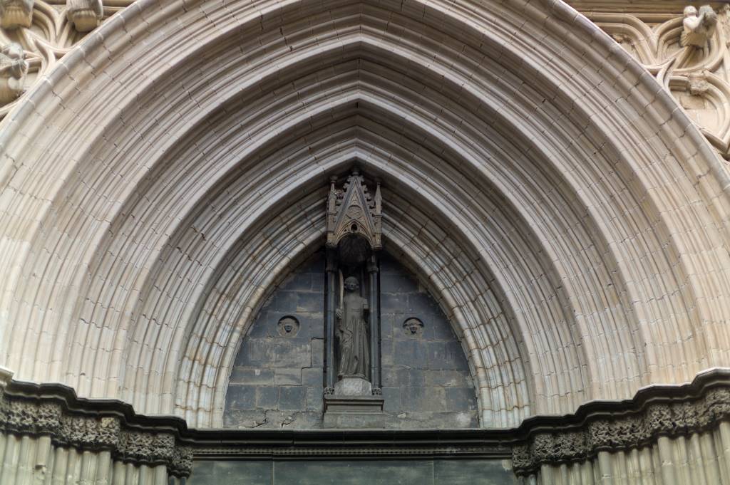 スペイン・バルセロナ大聖堂のファザード