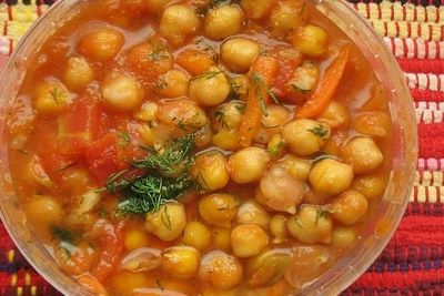 ひよこ豆の煮込み