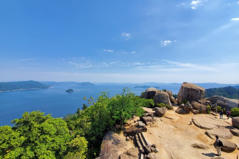 広島県・宮島の弥山山頂からの景色
