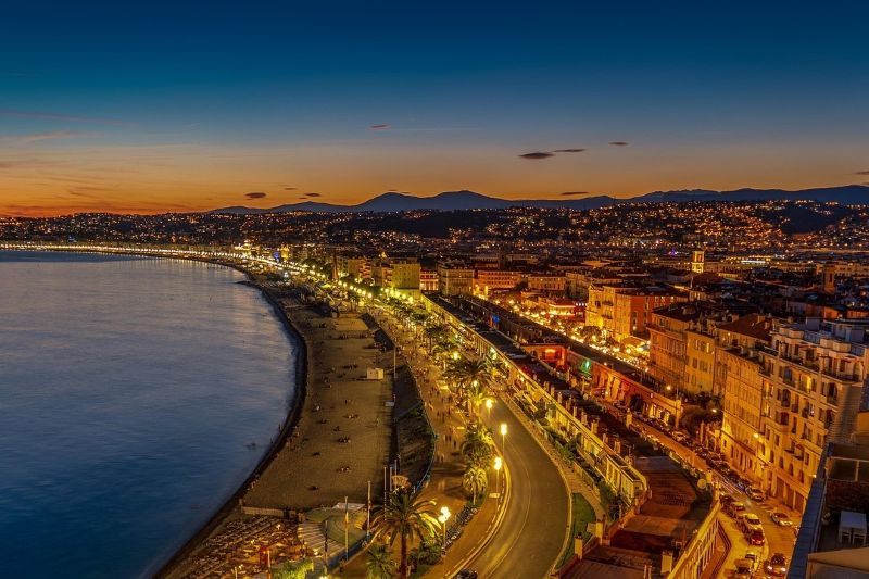 フランス・ニースの夜景