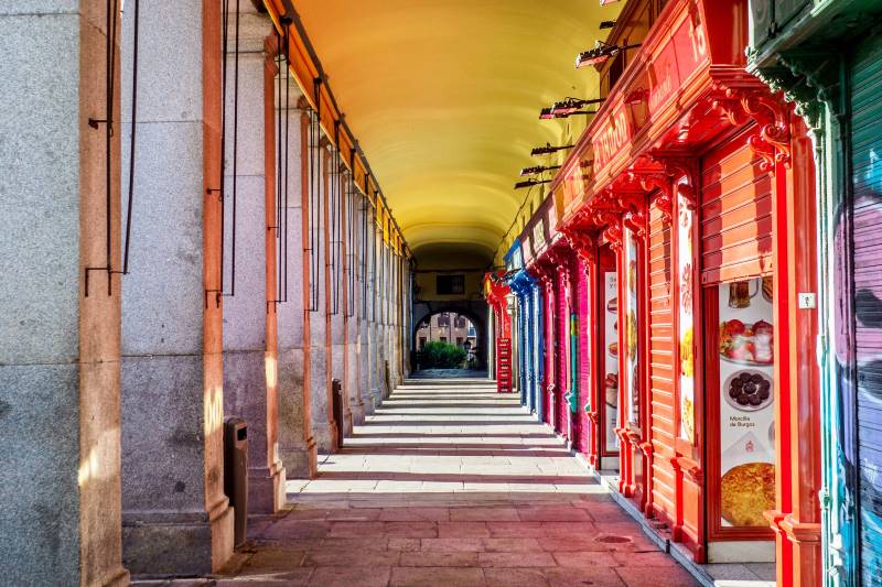 スペインのマドリードのマヨール広場