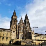 スペインのサンティアゴ・デ・コンポステラの大聖堂