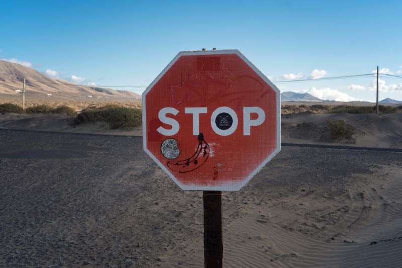 ストップのサイン