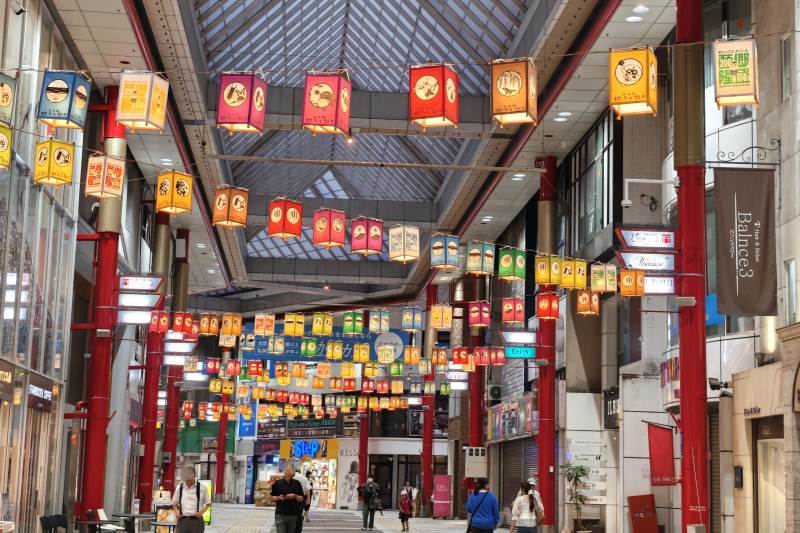 鹿児島・天文館のアーケード