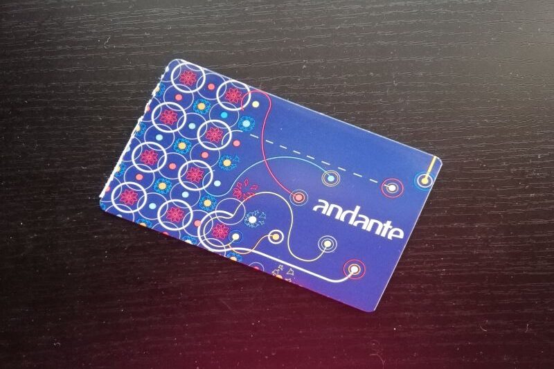 ポルトガルのポルトのメトロカード